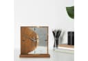 Kreative Feder Standuhr „Silvermoon“ Massivholz Silber Modern Bild 5