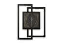Kreative Feder Wanduhr Design-Wanduhr „Dark Elegance“ in modernem Metallic-Look Bild 2