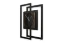Kreative Feder Wanduhr Design-Wanduhr „Dark Elegance“ in modernem Metallic-Look Bild 3