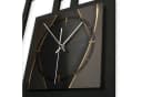 Kreative Feder Wanduhr Design-Wanduhr „Dark Elegance“ in modernem Metallic-Look Bild 4