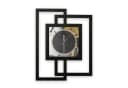 Kreative Feder Wanduhr Dark Elegance Modern Metallic Schwarz Bild 2