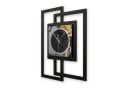Kreative Feder Wanduhr Dark Elegance Modern Metallic Schwarz Bild 3