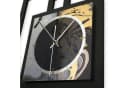 Kreative Feder Wanduhr Dark Elegance Modern Metallic Schwarz Bild 4