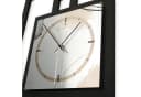 Kreative Feder Wanduhr „Abstract Elegance“ Moderner Metallic-Look Bild 4