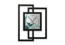 Kreative Feder Wanduhr Turquoise Modern Metallic-Look 3D Design Bild 2