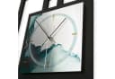 Kreative Feder Wanduhr Turquoise Modern Metallic-Look 3D Design Bild 4