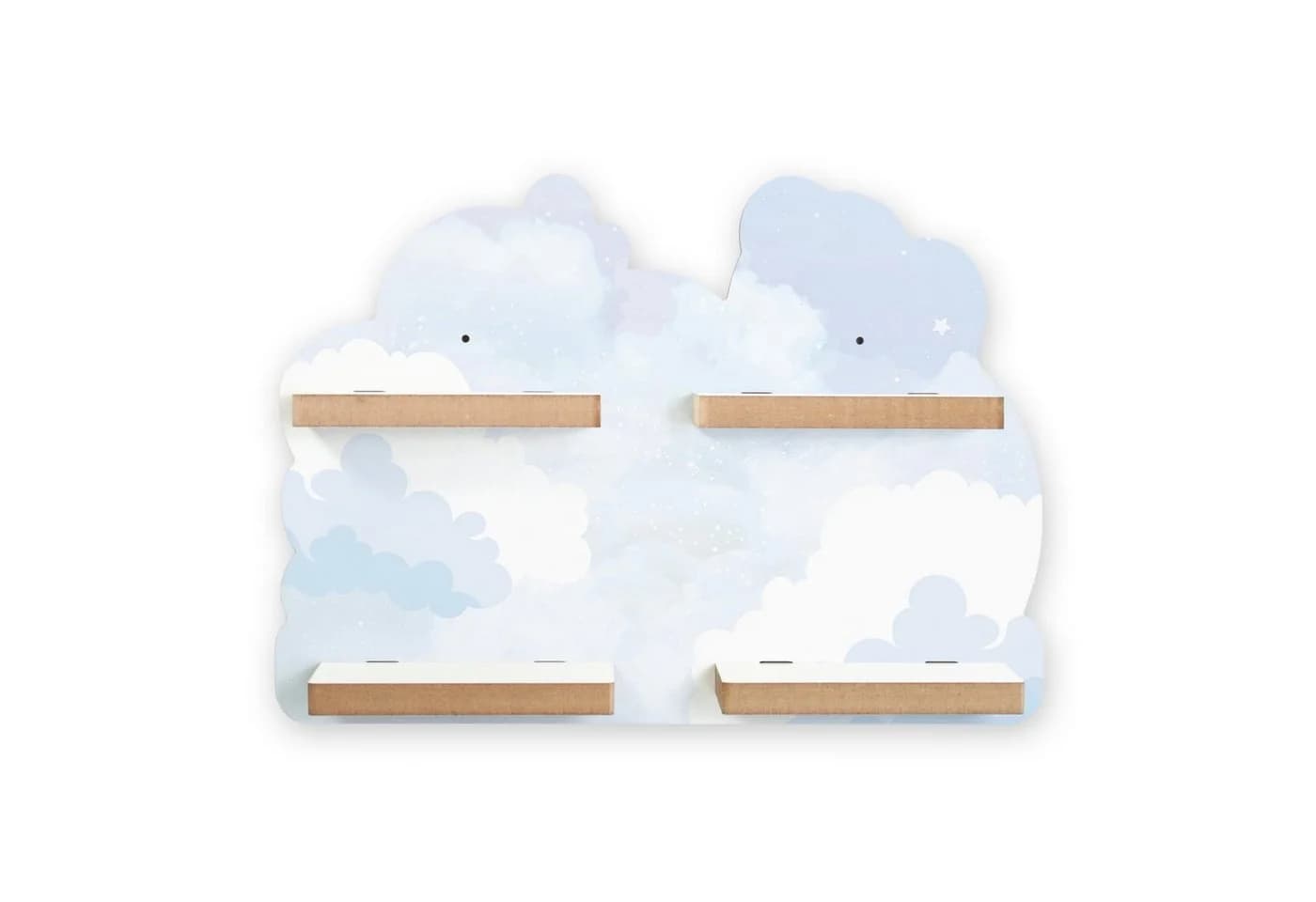 Kreative Feder Wandregal Musikboxregal-Erweiterung für Tonies, Wolken hellblau - Bild 2