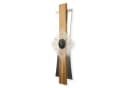 Kreative Feder Designer-Wanduhr Eiche Massivholz 3D-Design Bild 1