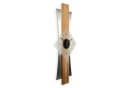 Kreative Feder Designer-Wanduhr Eiche Massivholz 3D-Design Bild 3