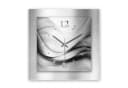 Kreative Feder 3D Designer-Wanduhr Abstrakt Silber Aluminium Bild 2