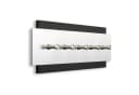 Kreative Feder Schlüsselbrett Schwarz/Silber mit 5 Haken Bild 3