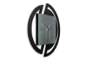 Kreative Feder 3D Designer-Wanduhr Silber Modernes Metallic-Design Bild 1