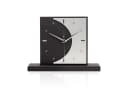 Kreative Feder Standuhr „Moon“ Schwarz mit Aluminium-Zeigern Bild 2