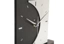 Kreative Feder Standuhr „Moon“ Schwarz mit Aluminium-Zeigern Bild 3
