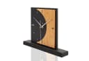 Kreative Feder Standuhr Moon Schwarz Leises Uhrwerk Bild 4