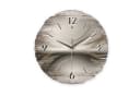 Kreative Feder Wanduhr Silverline Naturholz Ø 30cm Silber Bild 2