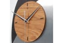 Kreative Feder Standuhr „Silver Dome“ aus Holz, Tischuhr in modernem Metallic-Look, Funk- o. Quarzuhrwerk, kein Ticken Bild 3