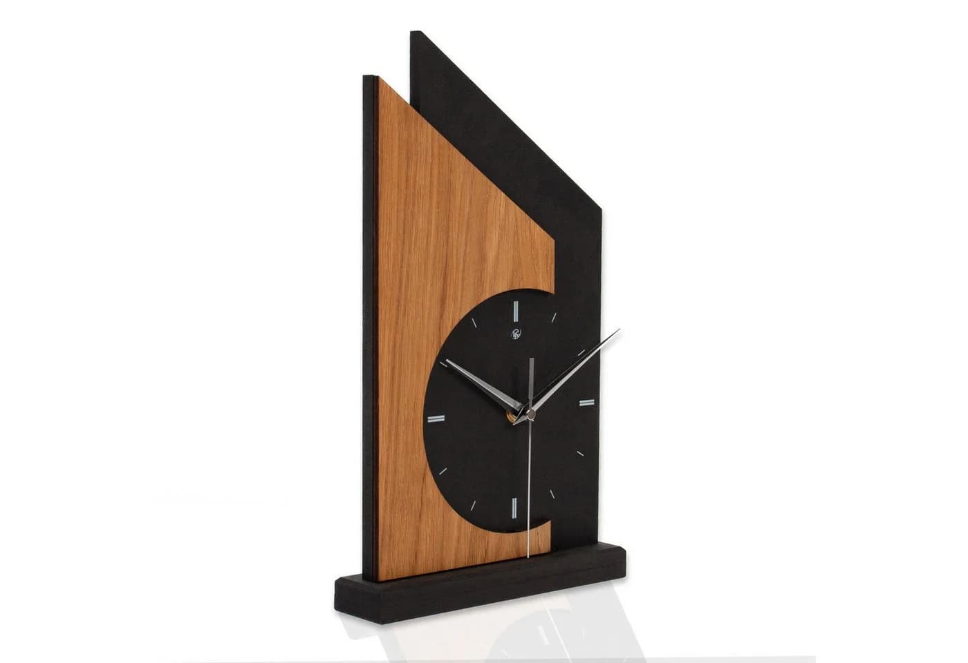 Kreative Feder Standuhr Skyscraper Schwarz Holz Tischuhr