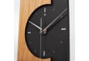 Kreative Feder Standuhr Skyscraper Schwarz Holz Tischuhr Bild 4