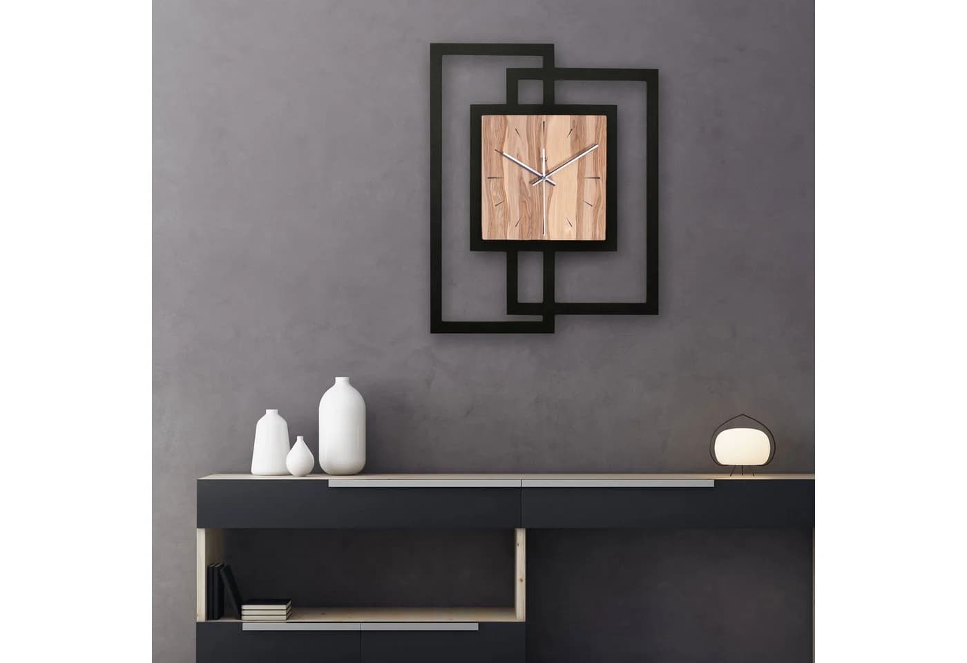 Kreative Feder Wanduhr Moderne Designer-Wanduhr aus Holz - Bild 5
