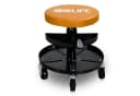 CCLIFE Werkstatthocker mit Rollen, höhenverstellbar, orange Bild 2