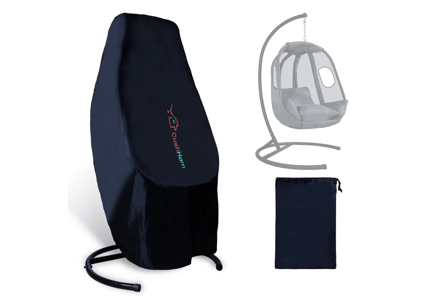 CCLIFE Schutzhülle für Hängesessel 190x145cm Winddicht Oxford-Stoff - Bild 2