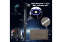CCLIFE Gartendusche Solardusche 35L/40L/60L Schwarz/Silber mit WPC-Bodenplatte Bild 1