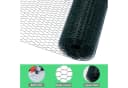 CCLIFE PVC-Geflügelnetz Sechseckgrün 1x25m Bild 3
