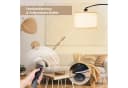 CCLIFE Bogenlampe Stehlampe LED E27 dimmbar weiß Bild 3