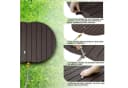 CCLIFE Gartendusche Bodendusche Braun Holzoptik Bild 3