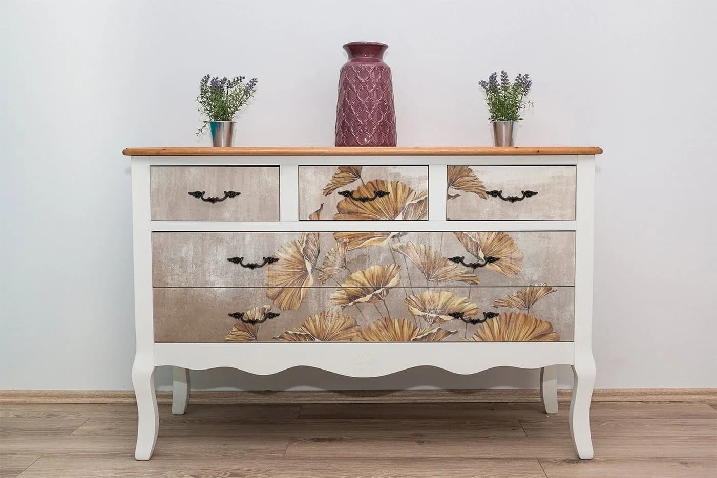 Tulup Möbelfolie Selbstklebend Blumen-Motiv Premium Dekofolie - Bild 4