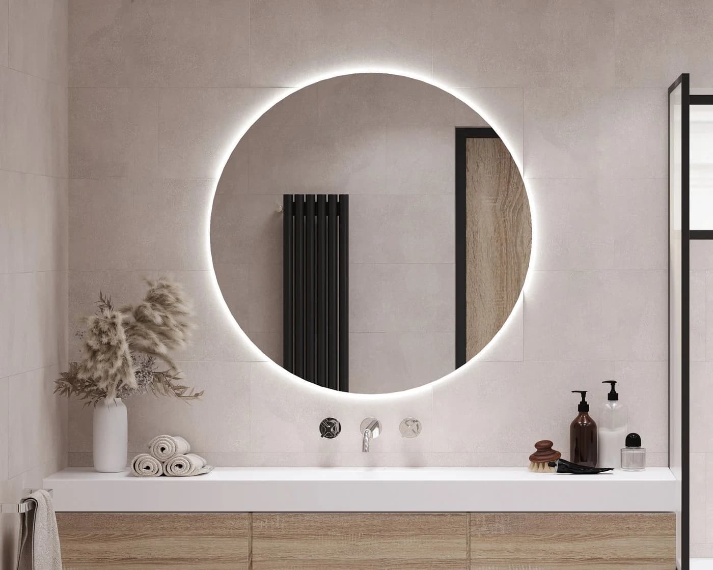 Tulup LED-Lichtspiegel Wandspiegel mit LED-Beleuchtung Kaltweiß 6500K - Bild 3