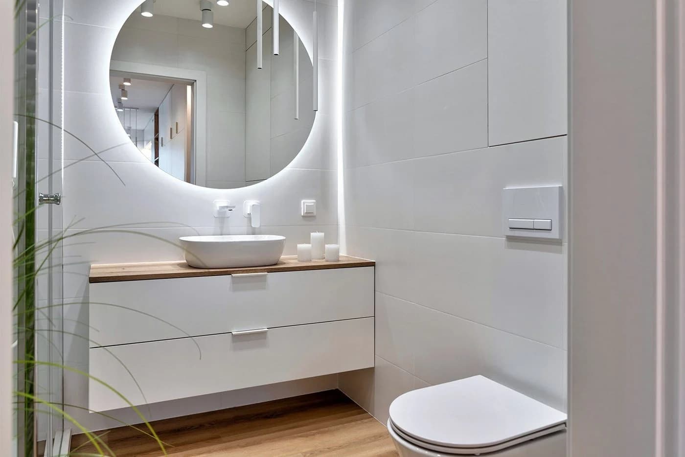 Tulup LED-Lichtspiegel Wandspiegel mit LED-Beleuchtung Kaltweiß 6500K - Bild 5