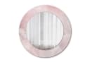 Tulup Wandspiegel Rund mit Grafik Rosa Glasrahmen Modern Bild 2