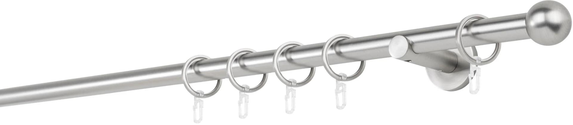 mydeco Gardinenstange 20mm Ball Wandträger 6,5 cm Silber - Bild 2