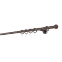 mydeco Gardinenstange 20mm Ball Wandträger 6,5 cm Braun Bild 1