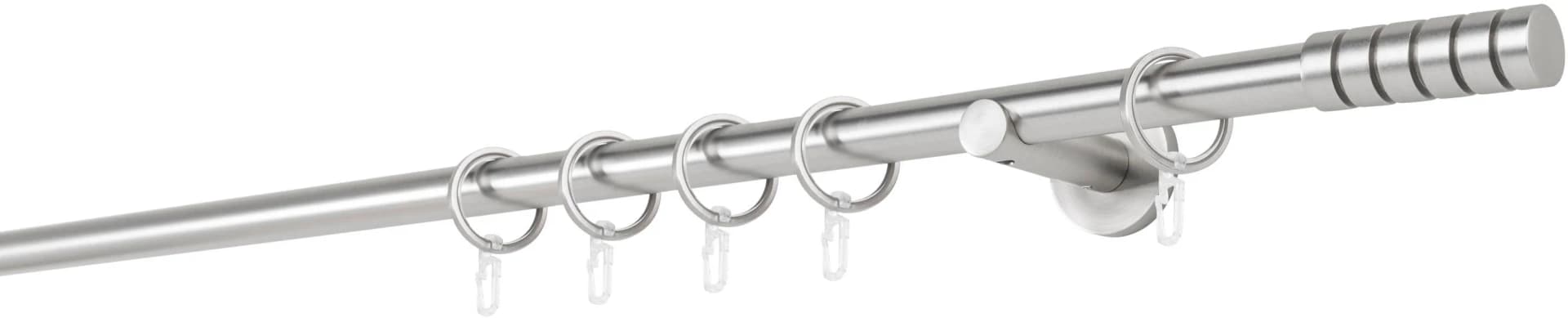mydeco Gardinenstange 20mm Rillcube Wandträger 6,5 cm silber