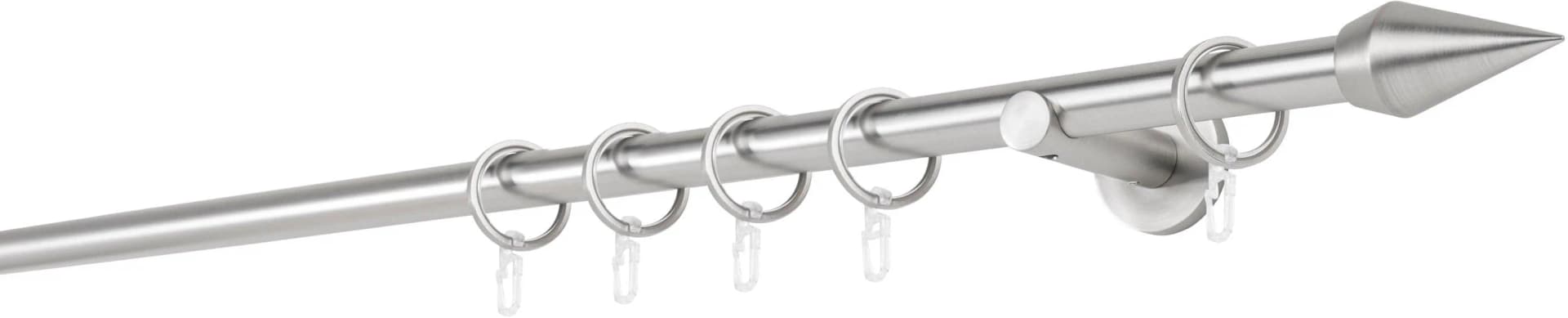 MYDECO Gardinenstange 20mm Point silber 100cm