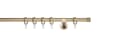 ONDECO Gardinenstange Rundrohr Wandabstand 12cm Kappe, Ø 20 mm, 1-läufig-läufig, Wunschmaßlänge, Bohren, verschraubt Bild 1