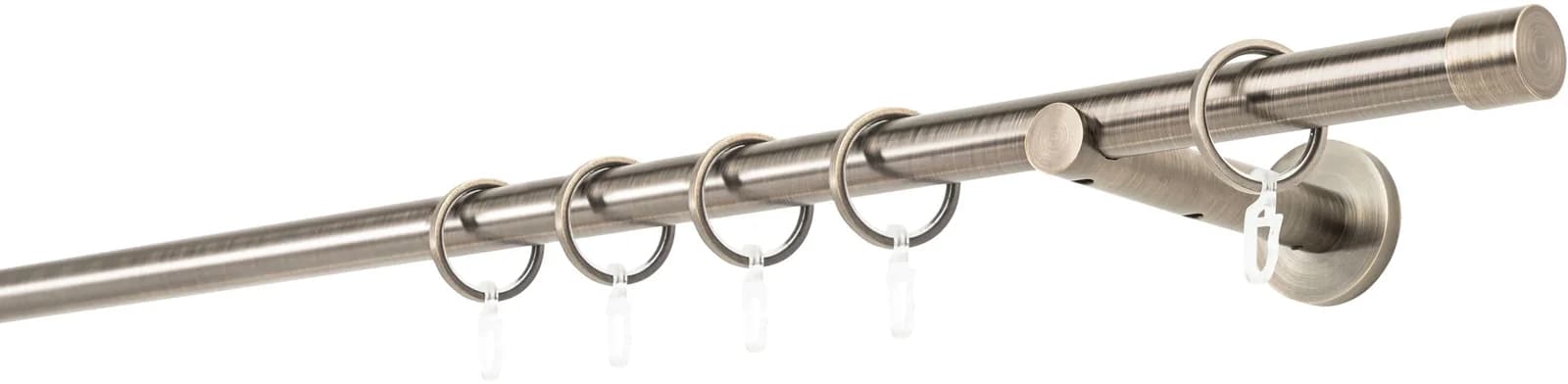 Gardinenstange MYDECO 20mm Cap Wandträger 12 cm Bronzefarben