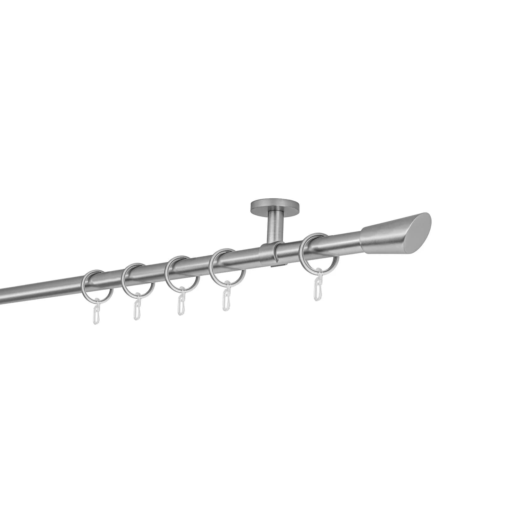 ONDECO Vorhangstange Edelstahl-Optik 360 cm