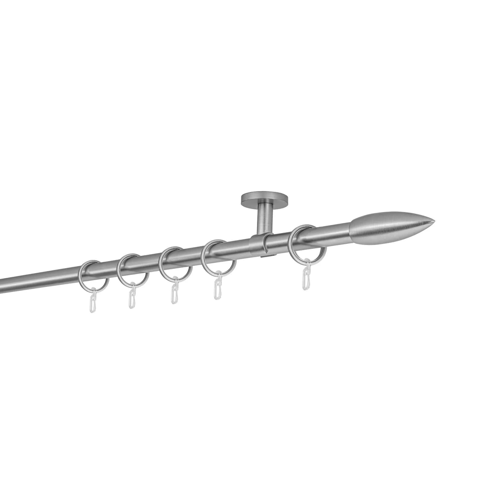 ONDECO Deckenträger Classic 20mm Rohr Edelstahl-Optik 100cm