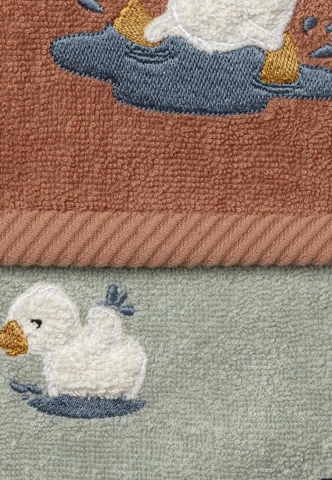 Sterntaler Kinderhandtuch 2er-Pack Ente Edda Frottee Baumwolle - Bild 5