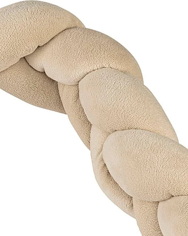 Sterntaler® Nestchenschlange Wickeltischumrandung Edda Beige Softvelour - Bild 4