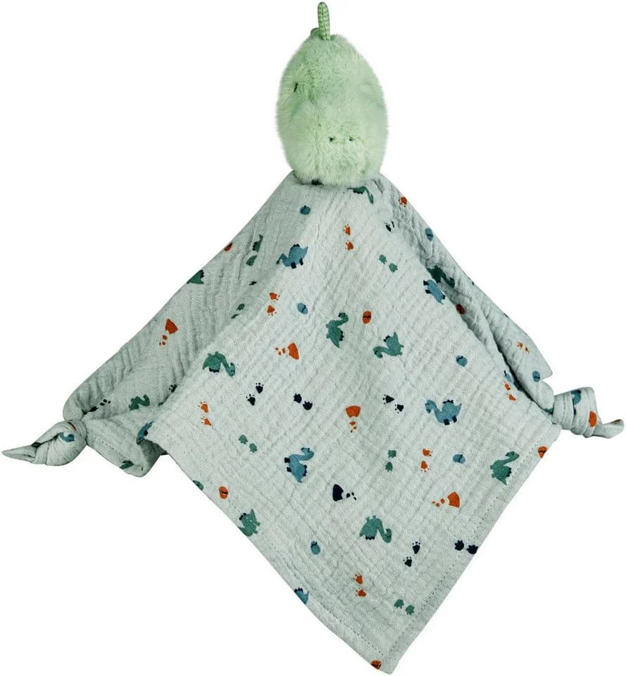 Sterntaler® Schmusetuch Dino Rexi L - Musselin Kuscheltuch Blau/Grau - Bild 2