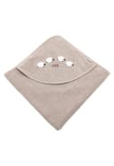 STERNTALER Kapuzenbadetuch 80x80 cm Beige Schaf Applikation Frottee Bild 2