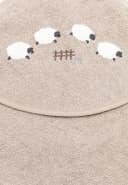 STERNTALER Kapuzenbadetuch 80x80 cm Beige Schaf Applikation Frottee Bild 4