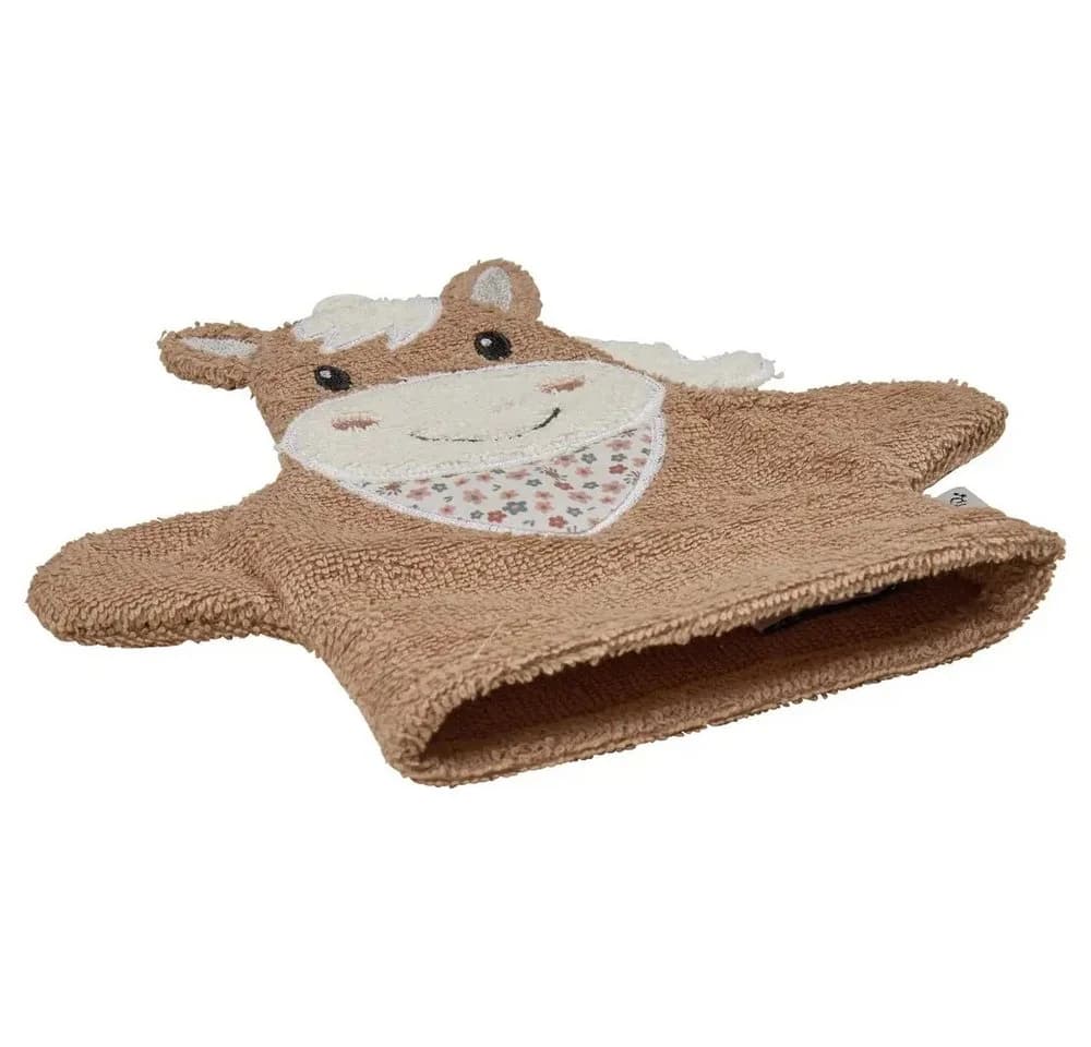 Sterntaler Waschhandschuh Pferd Sunny lichtbeige Baumwolle