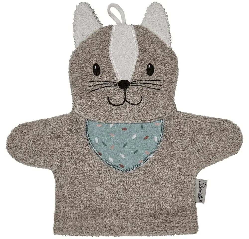 Sterntaler® Waschhandschuh Katze Lilly grau aus Baumwolle - Bild 2