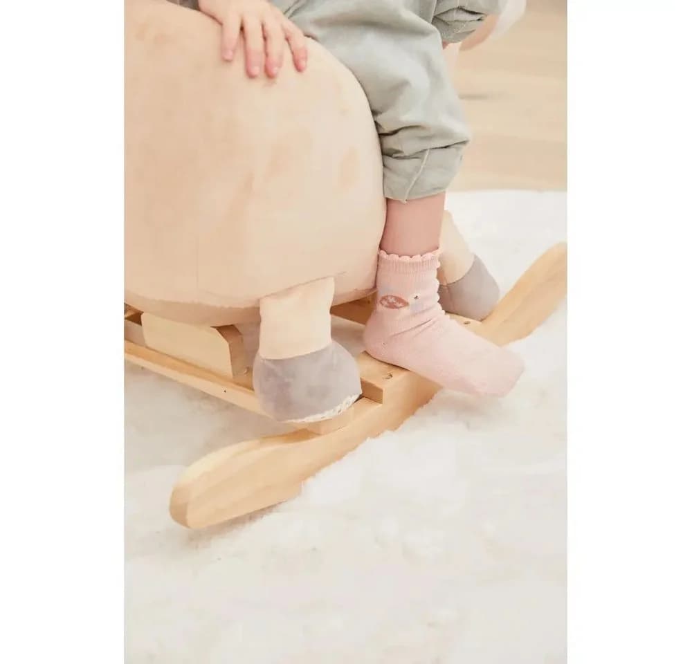 Sterntaler Schaukelpferd Sunny lichtbeige samtig weich